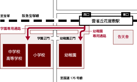 中学校・高等学校 / 小学校 / 幼稚園の地図